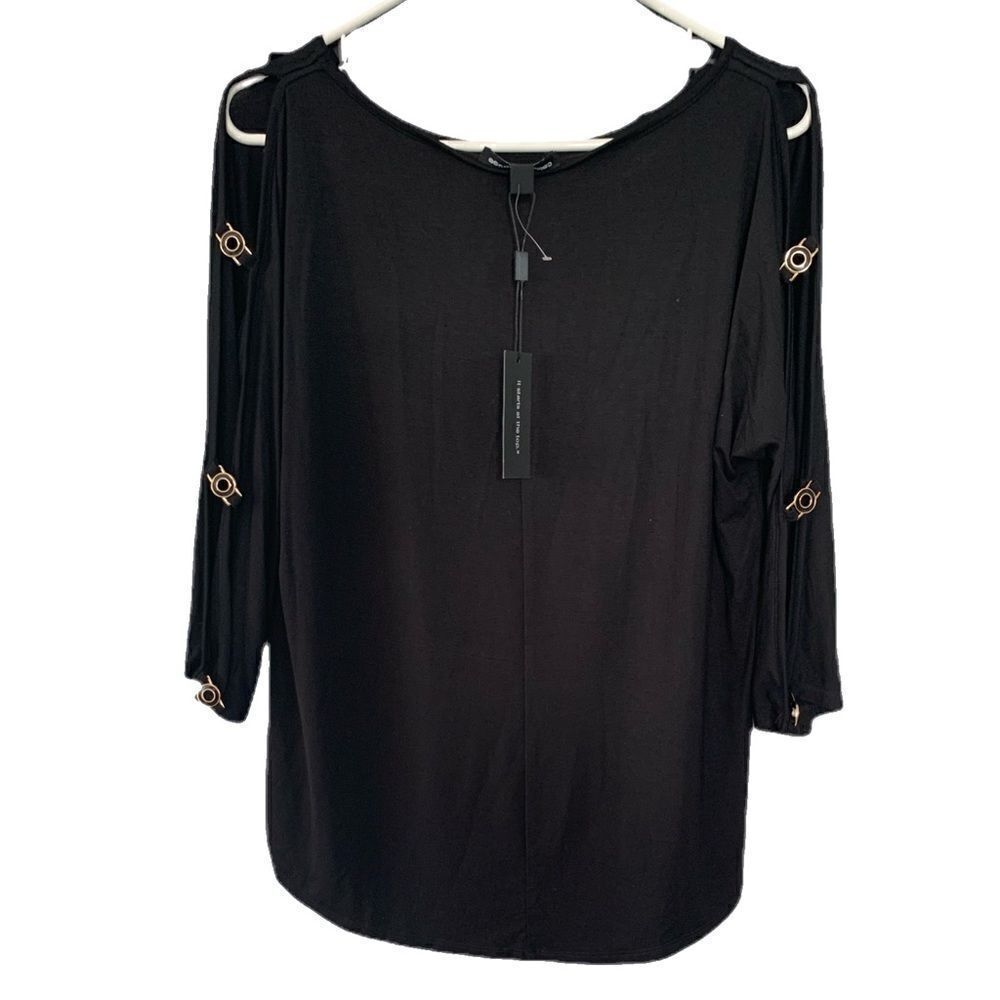 NWT Cable & Gauge open sleeve blouse
